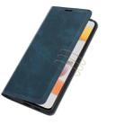 For OPPO Realme C11 2021 Retro-skin Business Magnetic Suction Leather Case with Holder & Card Slots & Wallet(Dark Blue) - 5