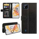 For OPPO Realme C11 2021 R64 Texture Single Horizontal Flip Protective Case with Holder & Card Slots & Wallet& Photo Frame(Black) - 1