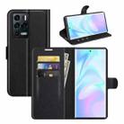 For ZTE Axon 30 Ultra 5G Litchi Texture Horizontal Flip Protective Case with Holder & Card Slots & Wallet(Black) - 1