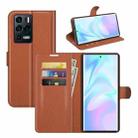 For ZTE Axon 30 Ultra 5G Litchi Texture Horizontal Flip Protective Case with Holder & Card Slots & Wallet(Brown) - 1