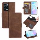 For ZTE Axon 30 Ultra 5G Dual-side Magnetic Buckle Horizontal Flip Leather Case with Holder & Card Slots & Wallet(Brown) - 1