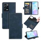 For ZTE Axon 30 Ultra 5G Dual-side Magnetic Buckle Horizontal Flip Leather Case with Holder & Card Slots & Wallet(Dark Blue) - 1