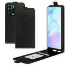 For ZTE Axon 30 Ultra 5G R64 Texture Single Vertical Flip Leather Protective Case with Card Slots & Photo Frame(Black) - 1