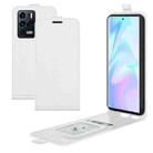 For ZTE Axon 30 Ultra 5G R64 Texture Single Vertical Flip Leather Protective Case with Card Slots & Photo Frame(White) - 1