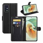 For ZTE Axon 30 Pro 5G Litchi Texture Horizontal Flip Protective Case with Holder & Card Slots & Wallet(Black) - 1