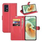 For ZTE Axon 30 Pro 5G Litchi Texture Horizontal Flip Protective Case with Holder & Card Slots & Wallet(Red) - 1