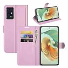 For ZTE Axon 30 Pro 5G Litchi Texture Horizontal Flip Protective Case with Holder & Card Slots & Wallet(Pink) - 1