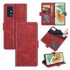 For ZTE Axon 30 Pro 5G Dual-side Magnetic Buckle Horizontal Flip Leather Case with Holder & Card Slots & Wallet(Red) - 1