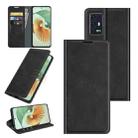 For ZTE Axon 30 Pro 5G Retro-skin Business Magnetic Suction Leather Case with Holder & Card Slots & Wallet(Black) - 1