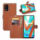 For OPPO Realme V13 5G / Realme 8 5G / Q3i 5G / Q3 5G Litchi Texture Horizontal Flip Protective Case with Holder & Card Slots & Wallet(Brown) - 1