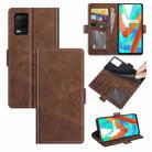 For OPPO Realme V13 5G / Realme 8 5G / Q3i 5G / Q3 5G Dual-side Magnetic Buckle Horizontal Flip Leather Case with Holder & Card Slots & Wallet(Brown) - 1