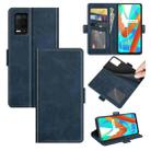 For OPPO Realme V13 5G / Realme 8 5G / Q3i 5G / Q3 5G Dual-side Magnetic Buckle Horizontal Flip Leather Case with Holder & Card Slots & Wallet(Dark Blue) - 1