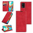 For OPPO Realme V13 5G / Realme 8 5G / Q3i 5G / Q3 5G Retro-skin Business Magnetic Suction Leather Case with Holder & Card Slots & Wallet(Red) - 1