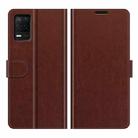 For OPPO Realme V13 5G / Realme 8 5G / Q3i 5G / Q3 5G R64 Texture Single Horizontal Flip Protective Case with Holder & Card Slots & Wallet& Photo Frame(Brown) - 2