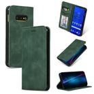 Retro Skin Feel Business Magnetic Horizontal Flip Leather Case for Samsung Galaxy S10 E(Army Green) - 1