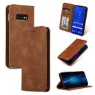 Retro Skin Feel Business Magnetic Horizontal Flip Leather Case for Samsung Galaxy S10 E(Brown) - 1