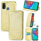 For Infinix X680 / Smart 4 Blooming Mandala Embossed Pattern Magnetic Horizontal Flip Leather Case with Holder & Card Slots & Wallet(Yellow) - 1