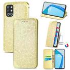 For OnePlus 9R Blooming Mandala Embossed Pattern Magnetic Horizontal Flip Leather Case with Holder & Card Slots & Wallet(Yellow) - 1