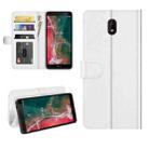 For Nokia C1 Plus R64 Texture Single Horizontal Flip Protective Case with Holder & Card Slots & Wallet& Photo Frame(White) - 1