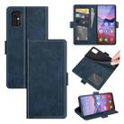 For ZTE Blade V2020 Smart Dual-side Magnetic Buckle Horizontal Flip Leather Case with Holder & Card Slots & Wallet(Dark Blue) - 1