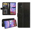 For ZTE Blade V2020 Smart R64 Texture Single Horizontal Flip Protective Case with Holder & Card Slots & Wallet& Photo Frame(Black) - 1