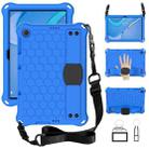 For Huawei MediaPad T10 9.7 / T10 10.1 Honeycomb Design EVA + PC Material Four Corner Anti Falling Protective Shell with Strap(Blue+Black) - 1