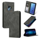 Retro Skin Feel Business Magnetic Horizontal Flip Leather Case for Samsung Galaxy S9(Dark Gray) - 1