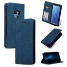 Retro Skin Feel Business Magnetic Horizontal Flip Leather Case for Samsung Galaxy S9(Navy Blue) - 1