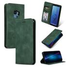 Retro Skin Feel Business Magnetic Horizontal Flip Leather Case for Samsung Galaxy S9(Army Green) - 1