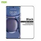 For Huawei P50 Pro MOFI 9H 3D Explosion Proof Thermal Bending Full Screen Covered Tempered Glass Film(Black) - 1