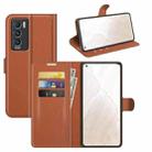 For OPPO Realme GT Master Explorer Litchi Texture Horizontal Flip Protective Case with Holder & Card Slots & Wallet(Brown) - 1