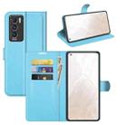 For OPPO Realme GT Master Explorer Litchi Texture Horizontal Flip Protective Case with Holder & Card Slots & Wallet(Blue) - 1