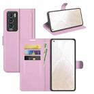 For OPPO Realme GT Master Explorer Litchi Texture Horizontal Flip Protective Case with Holder & Card Slots & Wallet(Pink) - 1