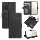 For OPPO Realme GT Explorer Master Dual-side Magnetic Buckle Horizontal Flip Leather Case with Holder & Card Slots & Wallet(Black) - 1