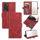 For OPPO Realme GT Explorer Master Dual-side Magnetic Buckle Horizontal Flip Leather Case with Holder & Card Slots & Wallet(Red) - 1