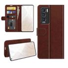 For OPPO Realme GT Master R64 Texture Single Horizontal Flip Protective Case with Holder & Card Slots & Wallet& Photo Frame(Brown) - 1