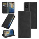 For ZTE Blade A31 Retro-skin Business Magnetic Suction Leather Case with Holder & Card Slots & Wallet(Black) - 1