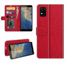 For ZTE Blade A31 R64 Texture Single Horizontal Flip Protective Case with Holder & Card Slots & Wallet& Photo Frame(Red) - 1