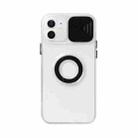 For iPhone 13 Sliding Camera Cover Design TPU Protective Case with Ring Holder(Black) - 1
