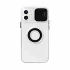 For iPhone 13 mini Sliding Camera Cover Design TPU Protective Case with Ring Holder (Black) - 1