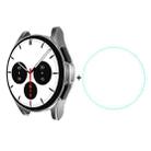 For Samsung Galaxy Watch4 Classic 42mm ENKAY Hat-Prince Full Coverage Electroplate Soft Case TPU HD Clear Cover + Tempered Glass Protector(Silver) - 1