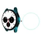 For Samsung Galaxy Watch4 Classic 46mm ENKAY Hat-Prince Full Coverage Electroplate Soft Case TPU HD Clear Cover + Tempered Glass Protector(Cyan) - 1