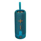 T&G TG619 Portable Bluetooth Wireless Speaker Waterproof Outdoor Bass Subwoofer Support AUX TF USB(Peacock Blue) - 1