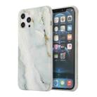 For iPhone 13 Four Corners Shocproof Flow Gold Marble IMD Back Cover Case(Gray) - 1