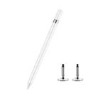 AT-27 2 in 1 Mobile Phone Touch Screen Capacitive Pen Writing Pen with 2 Pen Tip(White) - 1