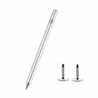 AT-27 2 in 1 Mobile Phone Touch Screen Capacitive Pen Writing Pen with 2 Pen Tip(Silver) - 1