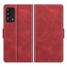 For OPPO Realme Q3 Pro Carnival Dual-side Magnetic Buckle Horizontal Flip Leather Case with Holder & Card Slots & Wallet(Red) - 2