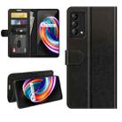 For OPPO Realme Q3 Pro Carnival R64 Texture Single Horizontal Flip Protective Case with Holder & Card Slots & Wallet& Photo Frame(Black) - 1