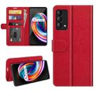 For OPPO Realme Q3 Pro Carnival R64 Texture Single Horizontal Flip Protective Case with Holder & Card Slots & Wallet& Photo Frame(Red) - 1