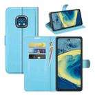 For Nokia XR20 Litchi Texture Horizontal Flip Protective Case with Holder & Card Slots & Wallet(Blue) - 1